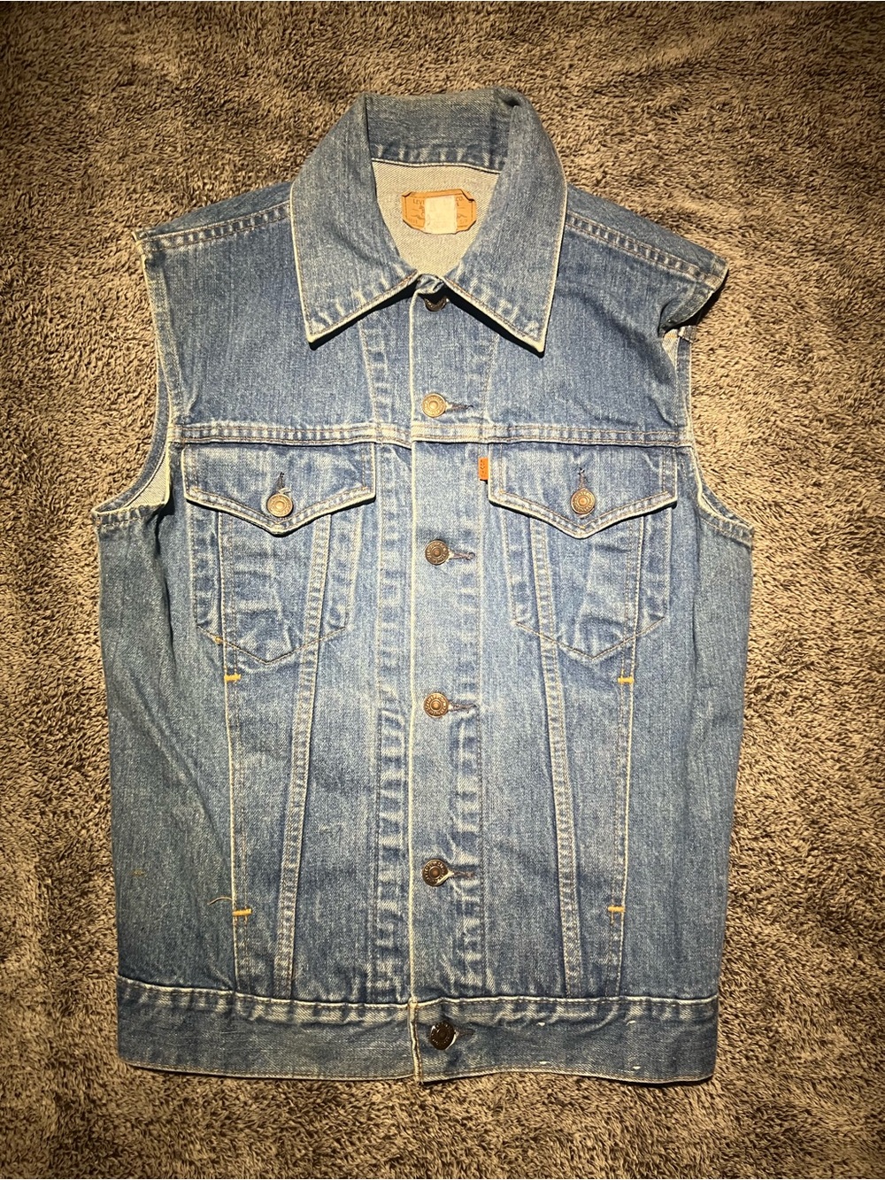 80s orange tab Levi’s vest